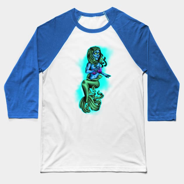 Mermaid Baseball T-Shirt by Timwould